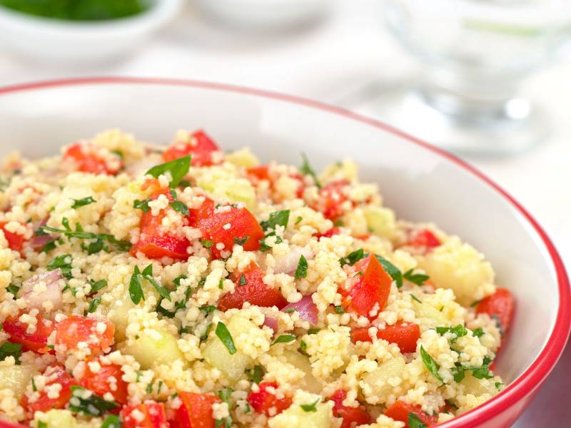 Salade de quinoa sucrée-salée